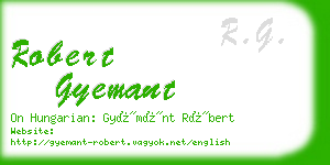 robert gyemant business card